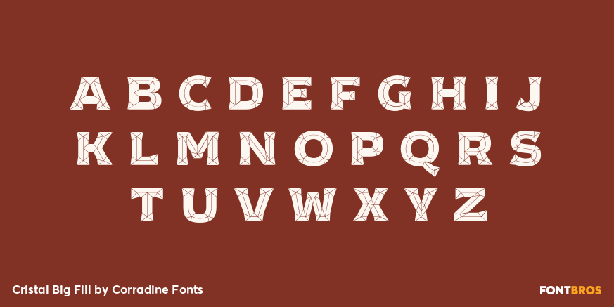 Cristal Big Fill Font Poster #3
