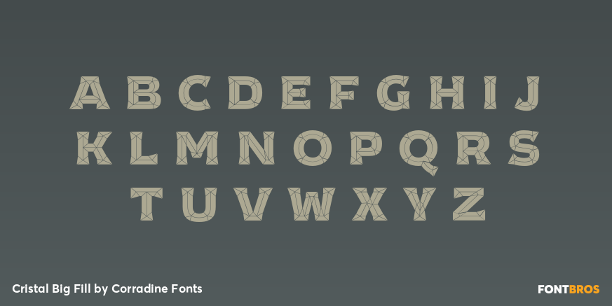 Cristal Big Fill Font Poster #1