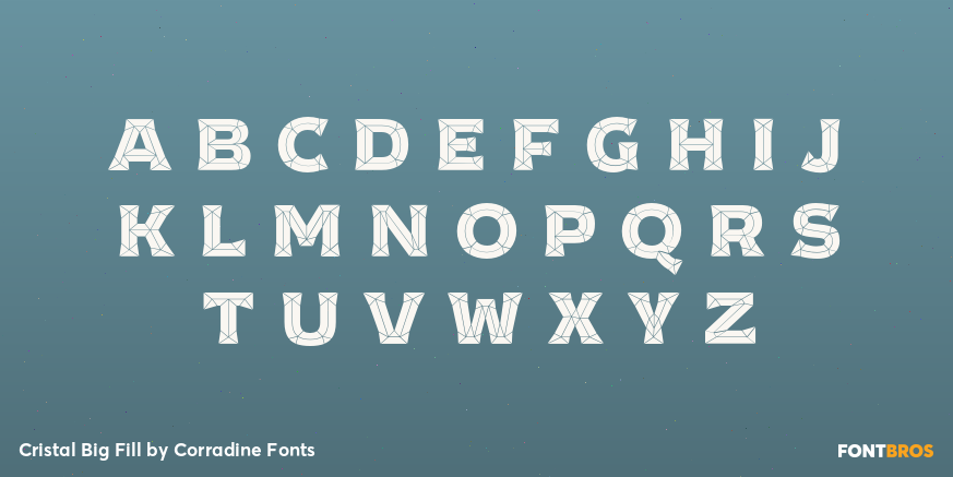 Cristal Big Fill Font Poster #1