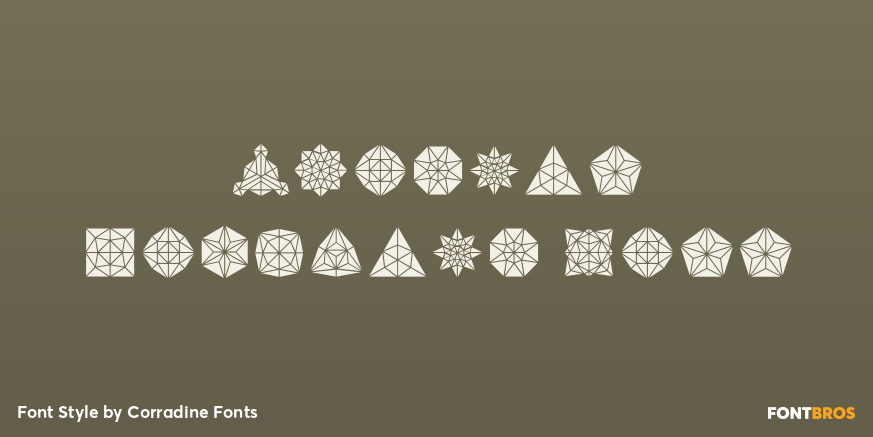 Cristal Dingbats Fill Font Poster #1