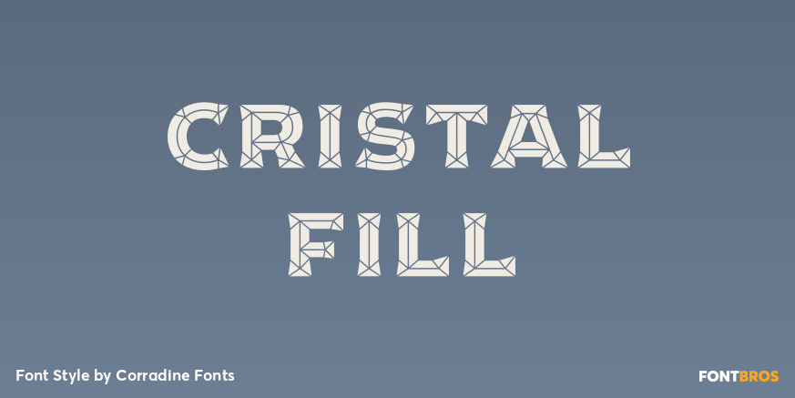 Cristal Fill Font Poster #1