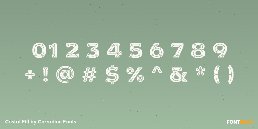 Cristal Fill Font Poster #1