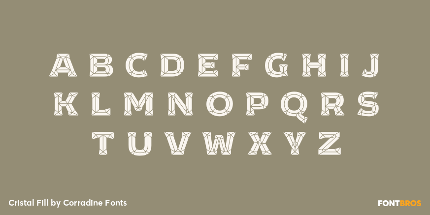 Cristal Fill Font Poster #1