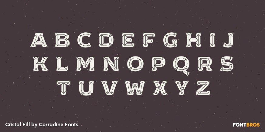 Cristal Fill Font Poster #1