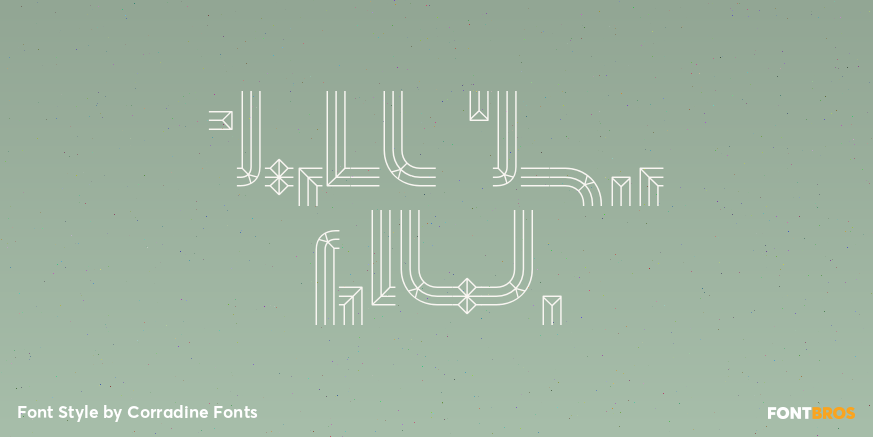 Cristal Frames Outline Font Poster #1