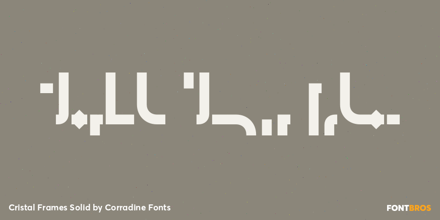 Cristal Frames Solid Font Poster #1
