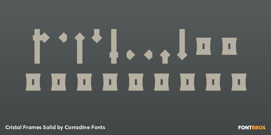 Cristal Frames Solid Font Poster #4