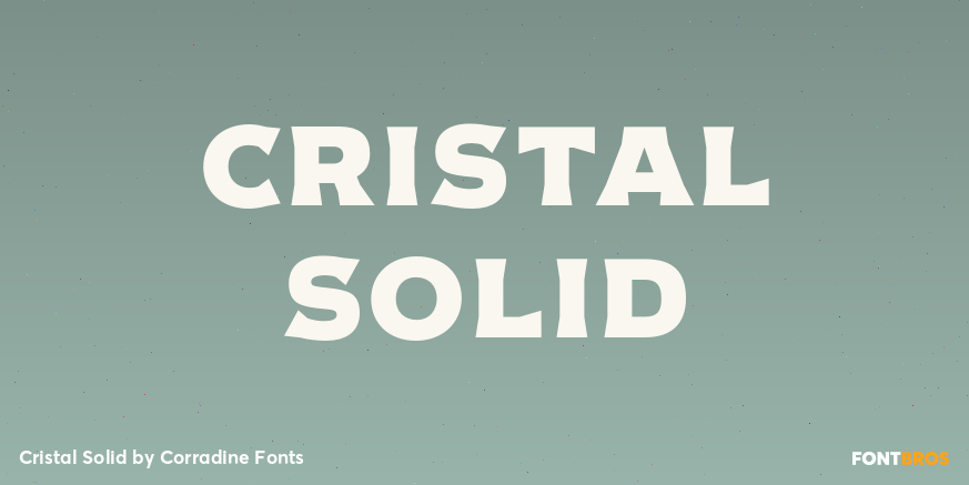 Cristal Solid Font Poster #1