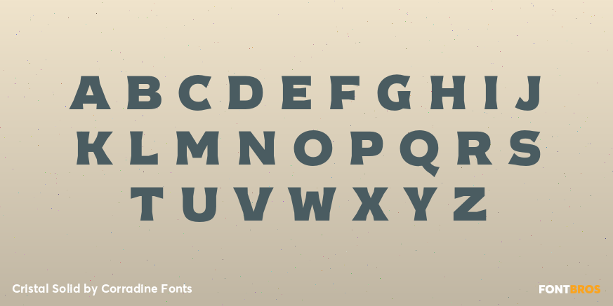 Cristal Solid Font Poster #2