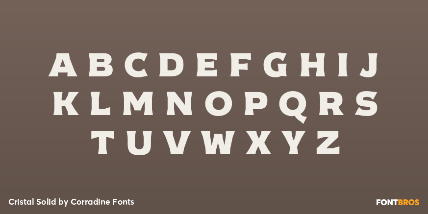 Cristal Solid Font Poster #3