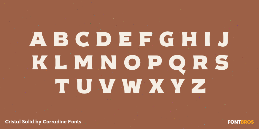 Cristal Solid Font Poster #1