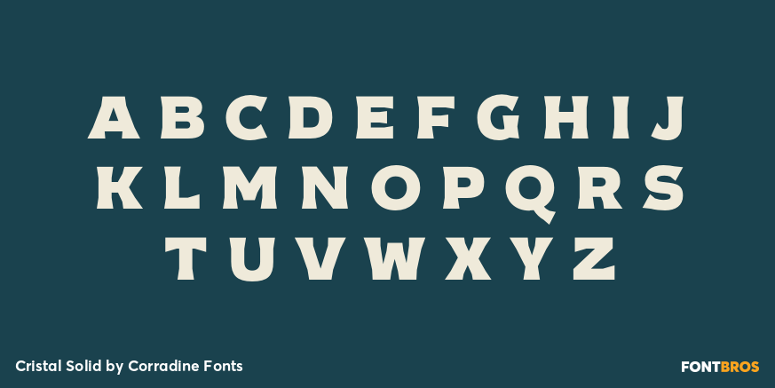 Cristal Solid Font Poster #1