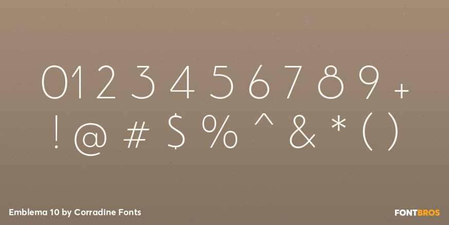 Emblema 10 Font Poster #4