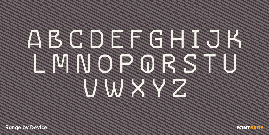 Range Font Poster #2