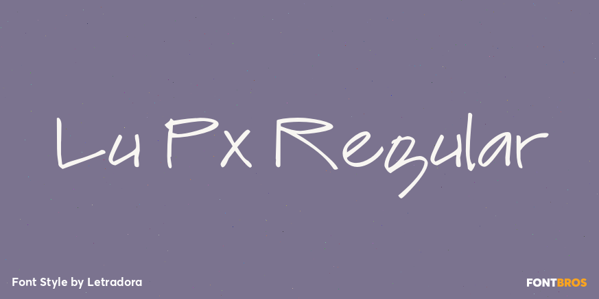 Lu Px Regular Font Poster #1