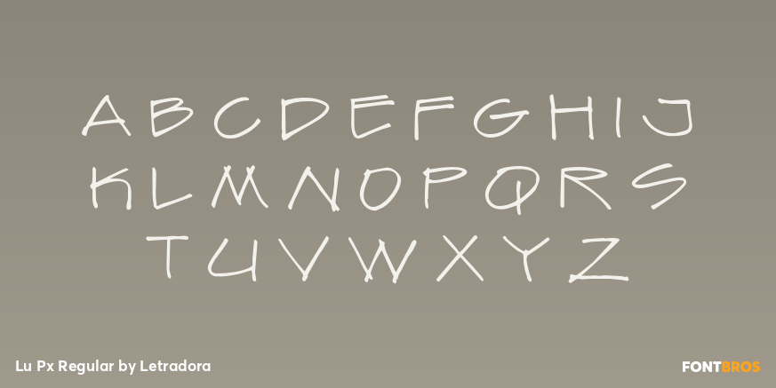 Lu Px Regular Font Poster #1