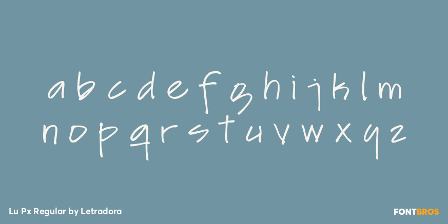 Lu Px Regular Font Poster #1