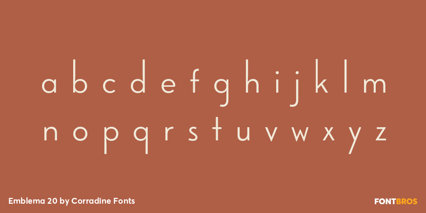 Emblema 20 Font Poster #3