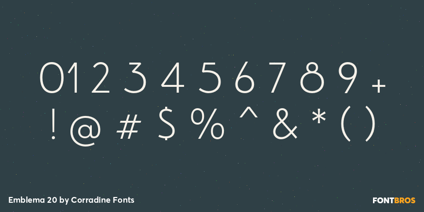 Emblema 20 Font Poster #4