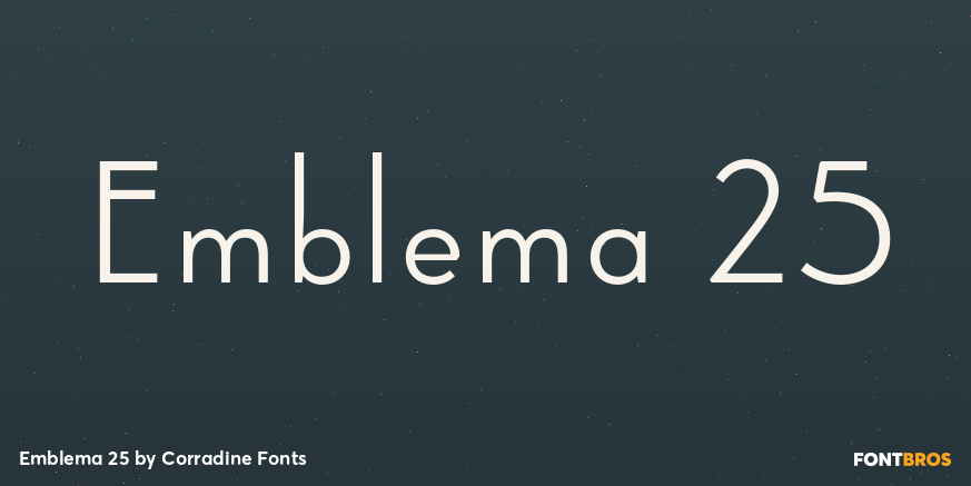 Emblema 25 Font Poster #1