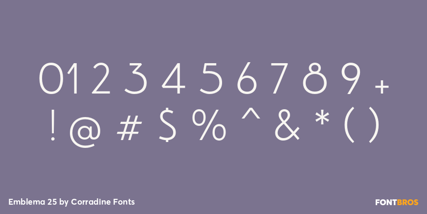 Emblema 25 Font Poster #4