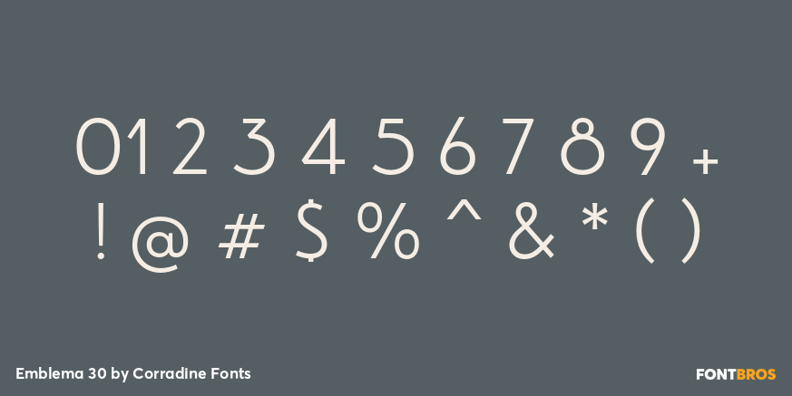 Emblema 30 Font Poster #1