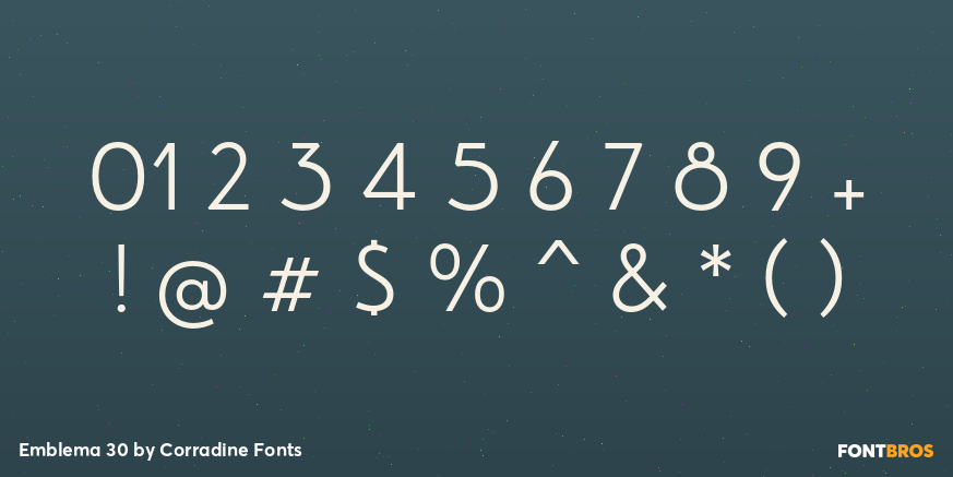 Emblema 30 Font Poster #4