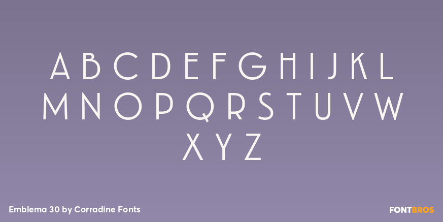 Emblema 30 Font Poster #1