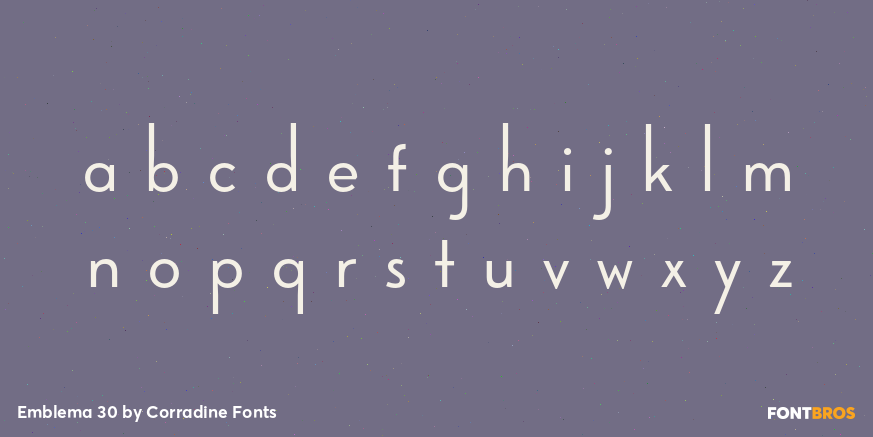 Emblema 30 Font Poster #1