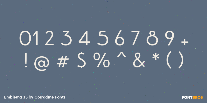 Emblema 35 Font Poster #4