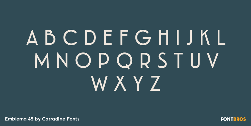 Emblema 45 Font Poster #2