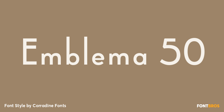 Emblema 50 Font Poster #1