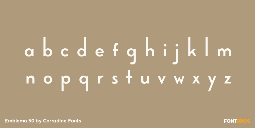 Emblema 50 Font Poster #3