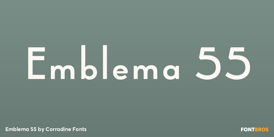 Emblema 55 Font Poster #1