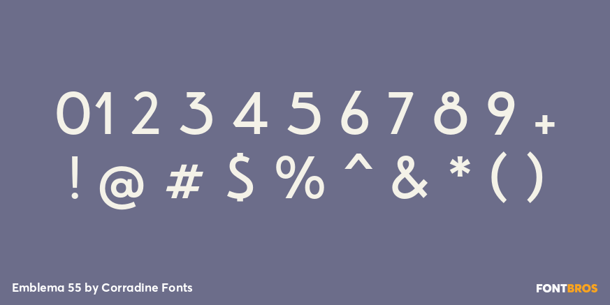 Emblema 55 Font Poster #4