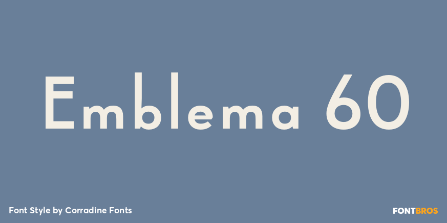 Emblema 60 Font Poster #1