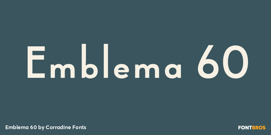 Emblema 60 Font Poster #1