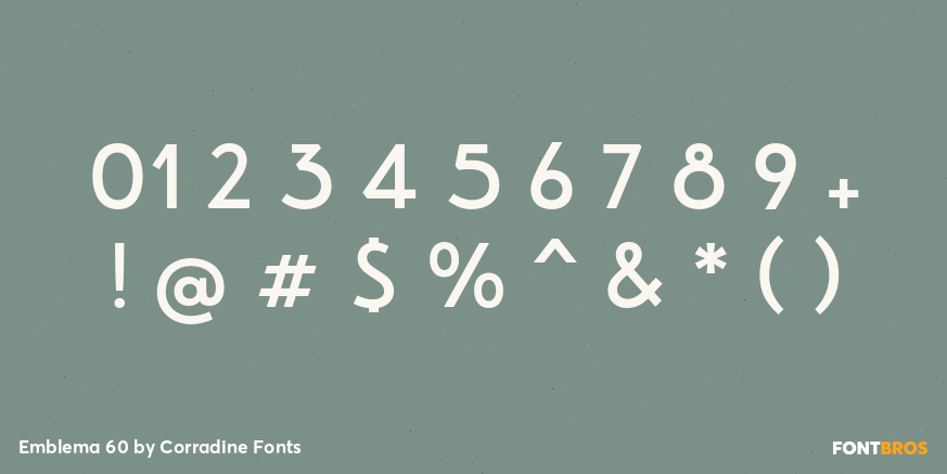 Emblema 60 Font Poster #4