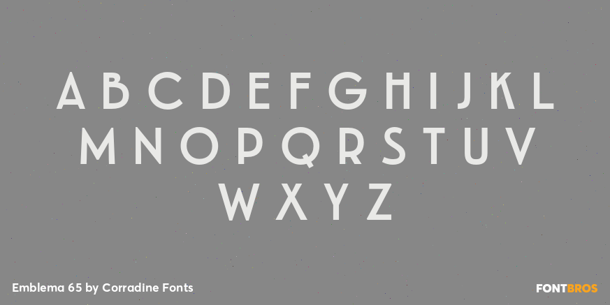 Emblema 65 Font Poster #2