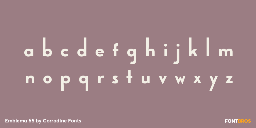 Emblema 65 Font Poster #3