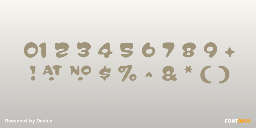 Reasonist Font Poster #1