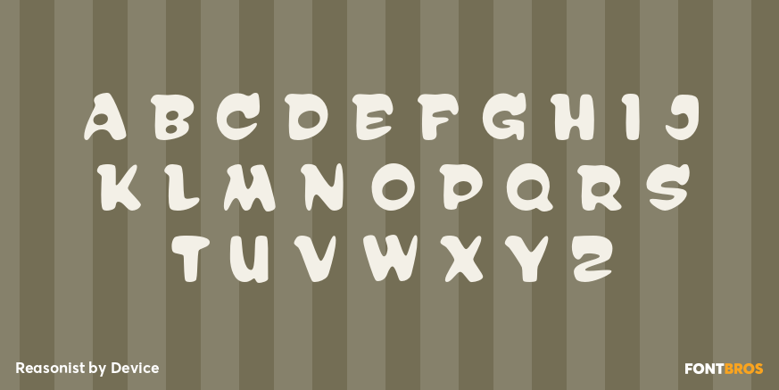 Reasonist Font Poster #1