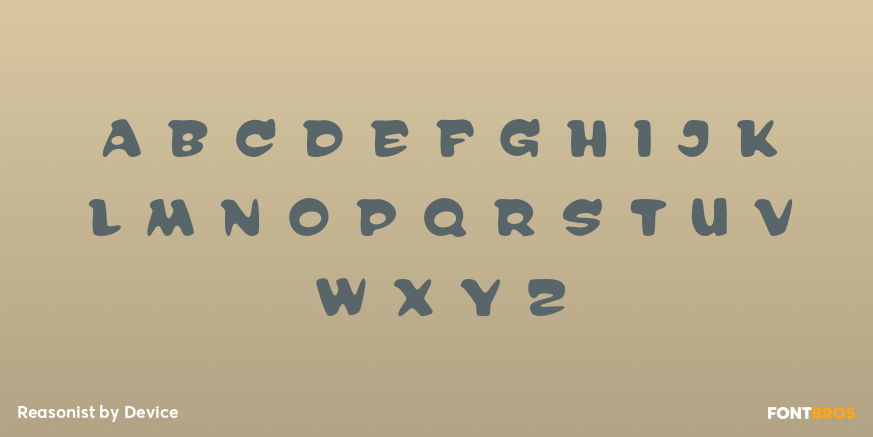 Reasonist Font Poster #1