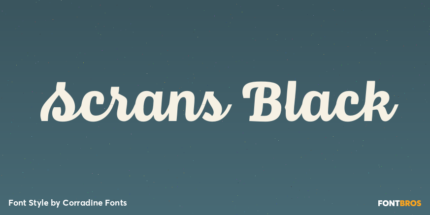 Scrans Black Font Poster #1
