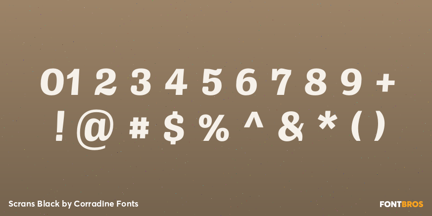 Scrans Black Font Poster #1