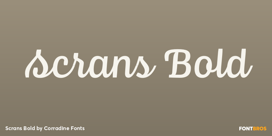 Scrans Bold Font Poster #1