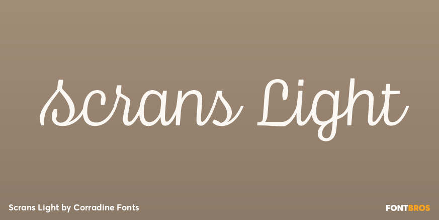 Scrans Light Font Poster #1
