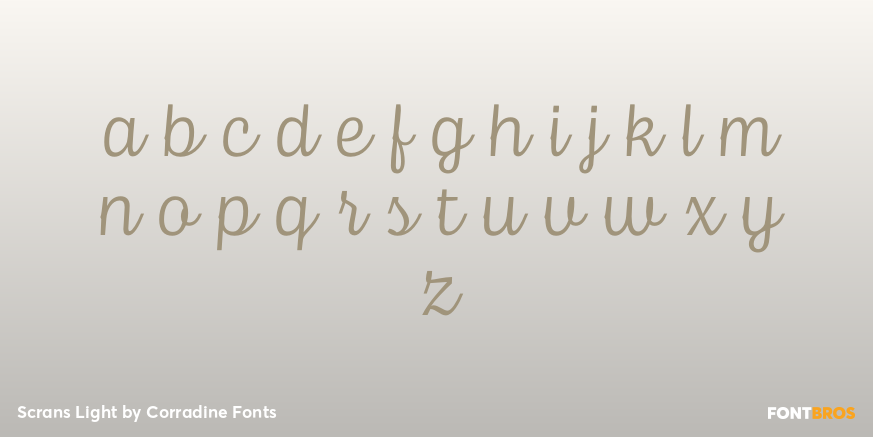 Scrans Light Font Poster #3