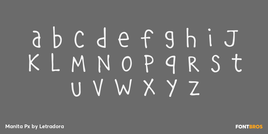 Manita Px Font Poster #3
