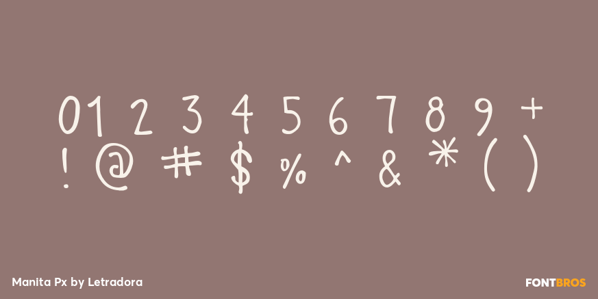 Manita Px Font Poster #4